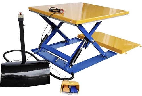 eurokraft basic | Piano elevatore piatto | a forma di G | portata 1200 kg | comando a pedale