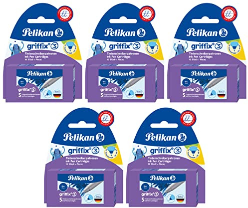 Pelikan 943399 Patronen für Tintenroller, blau (50 Stück (10er Pack))