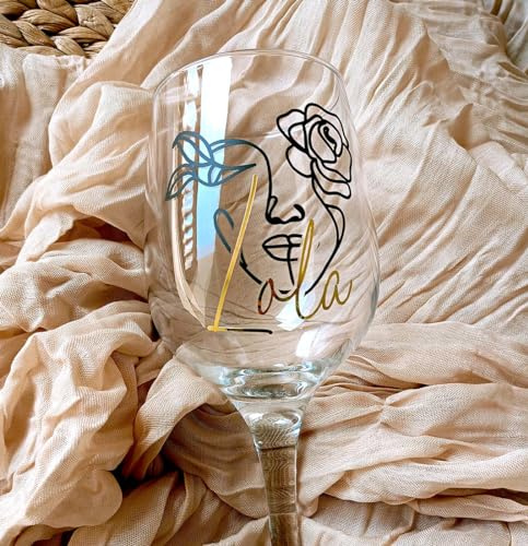Nomart Copa de Vino Personalizada Día de la Madre, Copa de Vino Para Mamá, Regalo Día de la Madre, Detalle Personalizado para Mujer