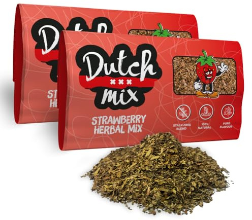 Mezcla Holandesa de Fresa - Sin tallo y natural - 100g Mezcla suave de hierbas