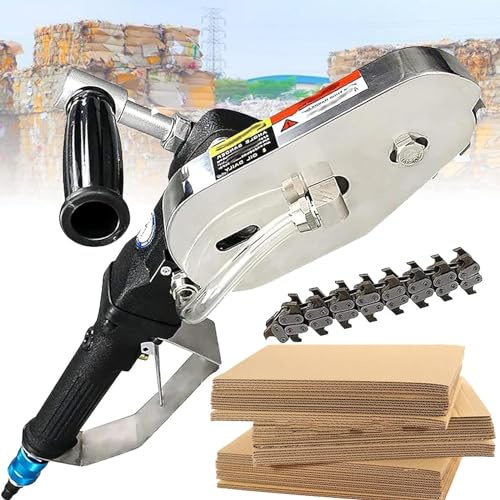 Carton Box Waste Stripper Machine Waste Paper Edge Cutter Trimming Tool 2500rpm, Corrugated Cardboard Trimming Tool, Carton Box Waste Stripper with Alloy Steel Chain,LTeeth (Mteeth+doubleclaws )