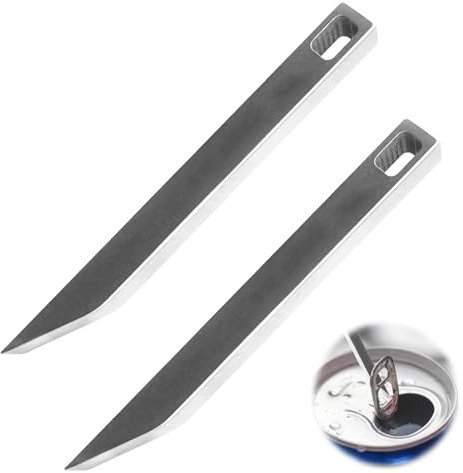 2 Stück Edelstahl Brechstange,Mighty Mini Bar,Ultra Minimalist Slim Prybar Multitool,Tragbares Multitool EDC Getriebe,Schlüsselanhänger Pry Tool