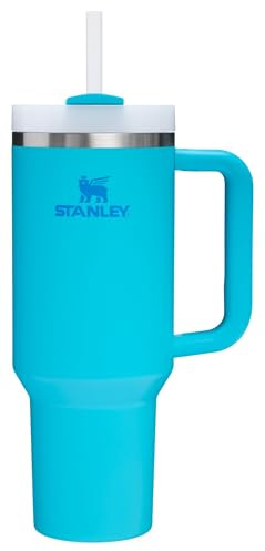 Stanley Quencher H2.O FlowState™ Trinkglas, 1,2 l Splash | Griff und Strohhalm, Deckel mit 3 Positionen, Getränkehalter, kompatibel für Reisen, isolierter Edelstahlbecher, BPA-frei