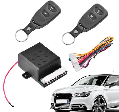 Kit chiusura centralizzata per auto, serratura per porta senza chiave | di blocco remoto automatico 12V - di attuatore elettrico con chiusura centralizzata per il bloccaggio e lo sbloccaggio 'auto