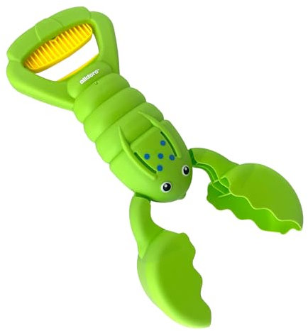 alldoro 60179 Pince à Sable Homard Vert Jouet de Sable Robuste pour Enfants Crabe de bac à Sable Facile à Utiliser d'une Seule Main 34 cm