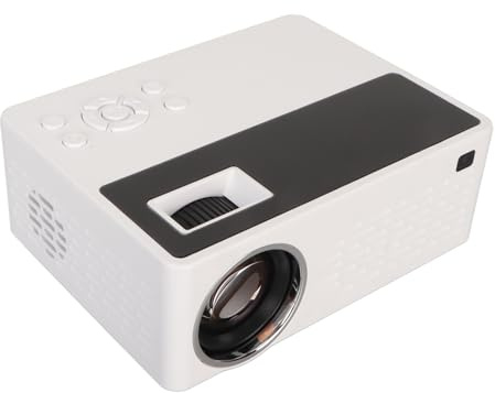 Mini Projector with HD Picture, Quiet and Eye, HDR Technology, Cell Phone Same Screen, Ideal Home Theater (UK Plug)