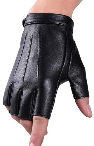 Generisch Fahrradhandschuhe Herren Damen Halbfinger Fahrrad Handschuhe Lederhandschuhe rutschfeste Sommer Radhandschuhe Unisex Fingerlos Fitness Gym Mountainbike Rennrad Wandern Reithandschuhe