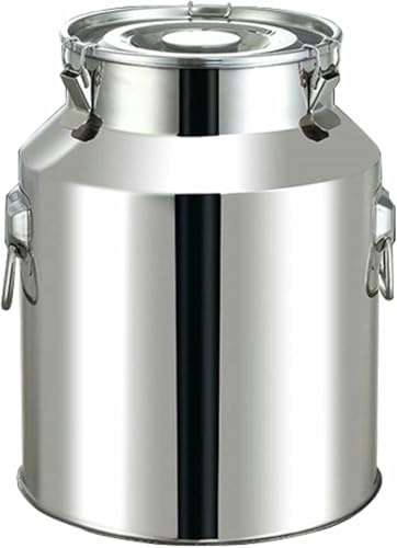 VYUJHNBG Bidone per Il Latte in Acciaio Inossidabile - Secchio per Il Latte Resistente, Secchio per l'acqua, Secchio per Il Vino - Contenitore ermetico per Il Trasporto della Panna da 5L/9L/14L