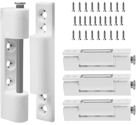 Junhonze 4 StüCk TüRscharniere - TüR Scharnier Set - FensterbeschläGe | 92 mm Fensterband Scharnier, TüRband Fensterscharnier, Aufputzscharniere FüR InsektenschutztüRen Und Fenster