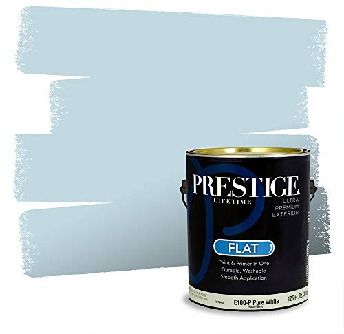 PRESTIGE Paints Exterior Paint and Primer In One, 1-Gallon, Flat, Comparable Match of Valspar* Pale Flowers*