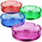 COM-FOUR® 3x glass ash tray, ashtray in fresh colours