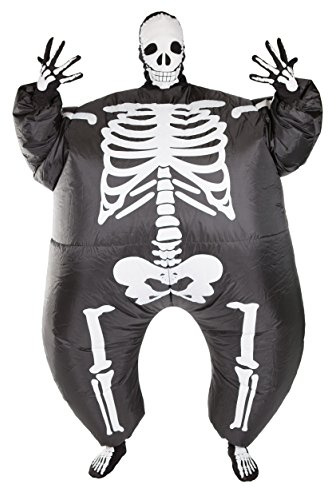 Bodysocks uppblåsbar skelettdräkt (vuxen)