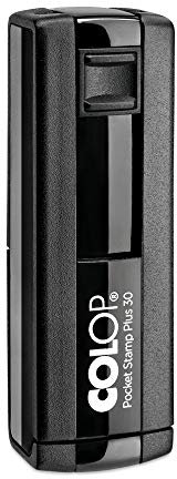 stempel-fabrik – Colop Pocket Stamp Plus 30 Stempel mit Wunschtext personalisieren – selbstfärbender Taschenstempel als Namensstempel, Adressstempel & Co zu verwenden (47 x 18 mm | 5 Zeilen | Schwarz)