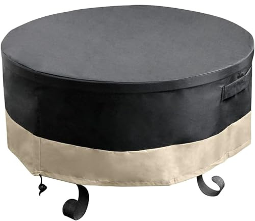 Onlyfire φ76cm Round Fire Pit Cover, 600D Oxford