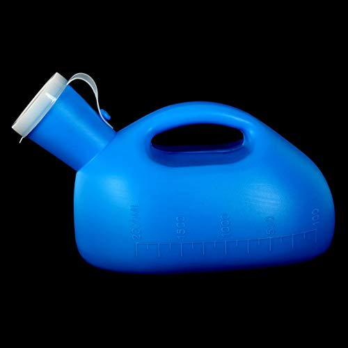 Urinals for Men Spill Proof - 70 oz/ 2000 ml | Portable Urine Bottle/Spill Proof | Reusable | Thick Plastic Pee Urinal Bottle