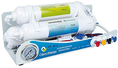 Osmofresh: Osmoseanlage Smartline Gold 50 GPD | Umkehrosmose Wasserfilter bis zu 190L Tagesleistung Direct Flow Frischwasser - kein Tank erforderlich | Aquaristik | Meerwasseraquaristik