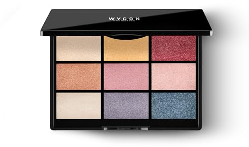 WYCON cosmetics QUICK PALETTE EYESHADOW SATIN - Palette di Ombretti Occhi effetto Satinato, shadow palette, trucchi matte,12 tonalità