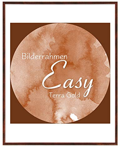 BIRAPA Kunststoff -Bilderrahmen Easy 60x80cm in Terra Gold mit Kunstglas