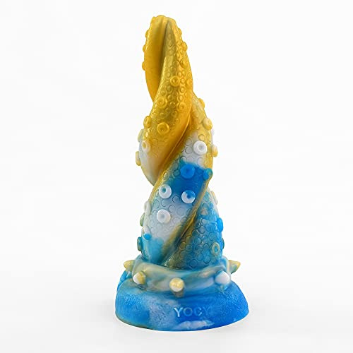 Bad Dragon - Mythical Beast Yellow Dragon Monster Dildo Analplug realistischer Silikondildo mit Saugnapf Sexspielzeug Unisex vaginal und anal Tentakel mit Noppen (Taurus)