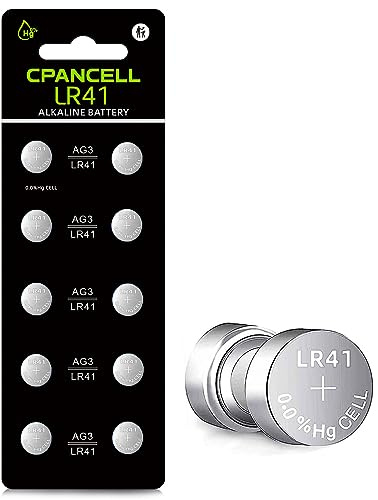 LR41 Knopfzellenbatterien, LR41, SR41, AG3, 736, 1,5 V, 10 Stück