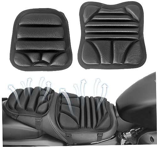 Cojín de asiento de motocicleta a prueba de agua a prueba de sol universal transpirable 3D sin deslizamiento absorción de amortiguadores delanteros de la almohadilla