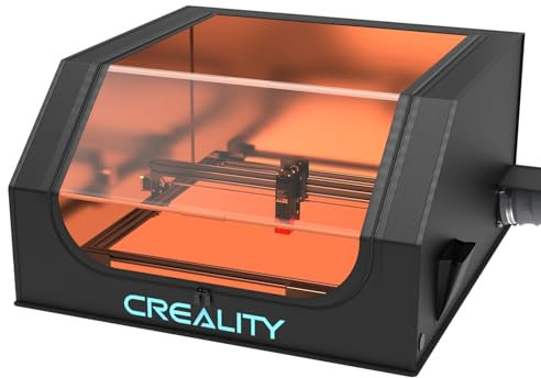 Creality Boîtier de graveur laser avec évent, Couvercle de protection du coupe-laser, Ignifuge de flamme et résistant à la fumée pour la crualité et autres machines à gravure laser (720*700*400mm)
