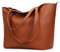 KALIDI Handtasche Damen Shopper Tasche Tote Bag PU Leder Große Schultertasche mit Reißverschluss für Arbeit,Einkauf，Schule