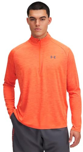 Under Armour Ua Tech Textured 1/2 Zip-Org Herren Longsleeve orange S