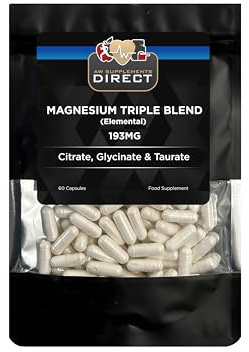 AW Magnesium Triple Complex | 60 High Strength Magnesium Complex Capsules with Magnesium Citrate (400mg) Magnesium Glycinate (400mg) & Magnesium Taurate (200mg) per Serving | Non-GMO & Filler Free