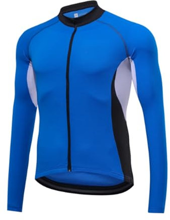 CFDFDA Reflektierende Fahrradjacke für Herren und Damen – Gut Sichtbare Unisex-Jacke mit Anti-Rutsch-Streifen Gut Sichtbarer Leichter Gut Sichtbarer Fahrradmantel zum Pendeln und Radfahren,Blue