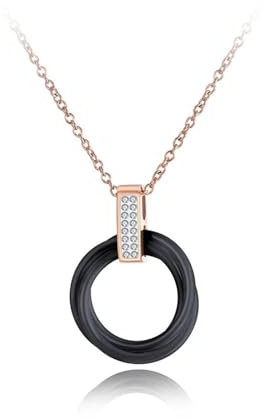Sopodbacker Halskette Ketten Schmuck Herren Frauen Anhänger Necklaceanhänger Hochzeitsketten Damen Collier N19087R-Schwarz