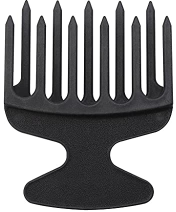 Cepillo de pelo afro de dientes anchos y grandes, para desenredar, trenzar, aceite para cabeza, tenedor, peluquería, modelado, herramienta de belleza para mujeres y hombres
