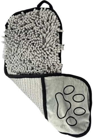 Lpsdssre Hunde-Badetuch – saugfähiges Hundehandtuch, 53,3 x 17,8 cm, schnell trocknend, Welpen-Waschlappen für mittelgroße Welpen, Haustiere