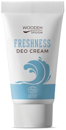 Wooden Spoon Crema Desodorante Orgánica Sensitive – Desodorante Natural para Piel Sensible, Certificado Ecológico, Sin Aluminio, Aplicación sin Manos, Unisex – 40 ml