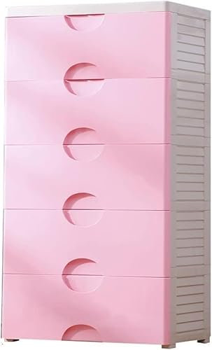 Aufbewahrungsbox für Kinderschrank, Kunststoff, Rosa, 4 Schichten, umweltfreundlich, Organizer, Spind, Aufbewahrungsbehälter