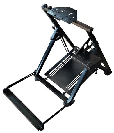 Pukalia Soporte para volante Logitech G29 G920 G923 Plegable, Con soporte caja de cambios y sujeción para Silla Gaming, Thrustmaster T150 T300 TX T500 TH8A, PS4 PS5, Xbox Fanatec Clubsport Cockpit V1