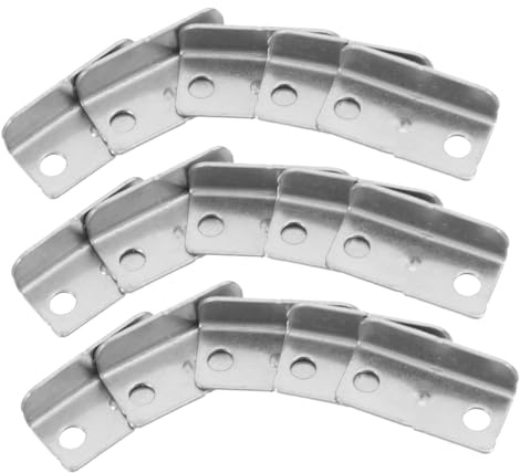 Zerodeko Gâche De Tiroir Métallique En l 20 Pcs Plaque De Protection De Loquet En Acier Inoxydable à Angle Droit Sécurisation Tiroirs Armoires Bureaux École Accessoires De Serrure Polyvalents