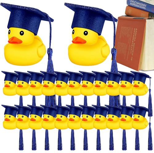 Lustige Akademiker Gummiente Mit Diplom, Mini Graduierung Ente, Quietscheentchen Mit Doktorhut, Auto Armaturenbrett Dekoration Geschenk Bei Prüfungen Abschlussfeier Uni Universität Hochschule