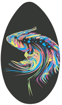 Pegciuho Skimboard Aus Holz für Kinder, Sommer Surfspielzeug für Anfänger