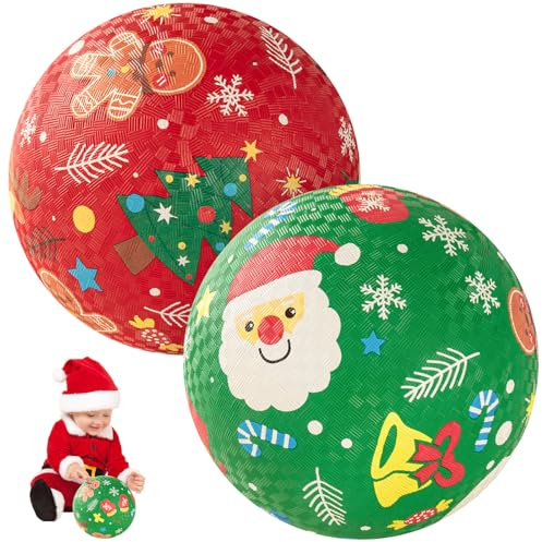 U&C Planet Spielbälle 15cm, 21.5 cm mit Luftpumpe für Kinder ab 3 Jahre | Weiche Gummi-Bälle Dodgeball & Handball für Innen- und Außenbereich Geburtstagsgeschenk für Jungen & Mädchen