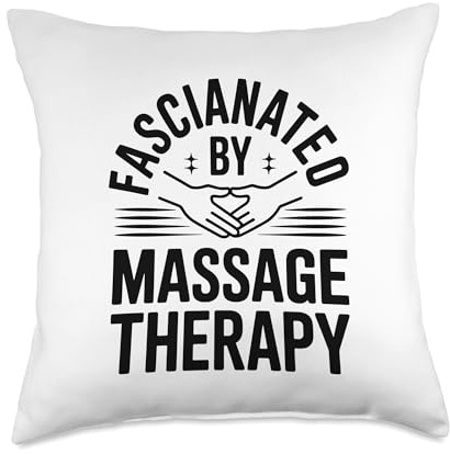 Funny Massage Therapist Fascianated by Massage Therapy Throw Pillow