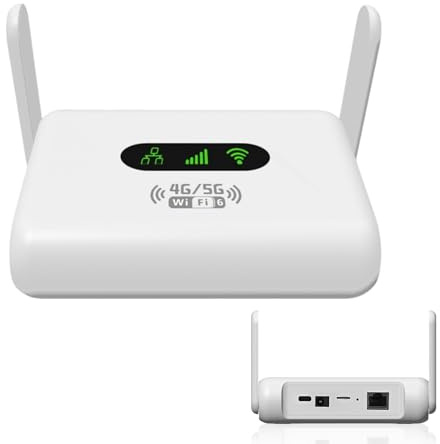 Portable WiFi Travel Hotspot Router, SIM Card Slot, Plug & Play,Dual Band Wireless High Speed Router, Ultra-Low Latency, Up to 18 Devices, 2 Antennas, Mini Routers for Travel Phone Computer Laptop