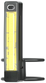 Knog Plus Front Bike Light - COB LED Bicycle Light - Bike Headlight Mounts on Handlebars, Front Forks, Helmet or Clips on Clothing - USB Rechargeable, Waterproof, Ultralight Cycling Safety Light,Black
