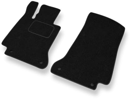 Mossa - Fußmatten Auto kompatibel mit Mercedes-Benz C Klasse W205 (2013-2021) - schwarz Automatten Autoteppiche 2