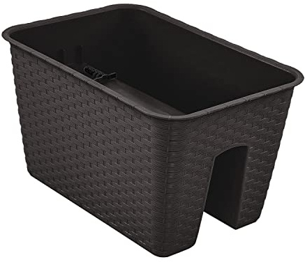 Geländerkasten Blumenkasten Rattan-Optik DRLB400 13L Umbra Balkonkasten Kasten