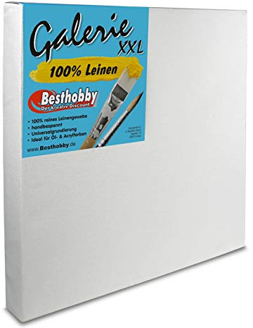 Bespannte Keilrahmen -Galerie XXL- 100% Leinen (30x30 cm)