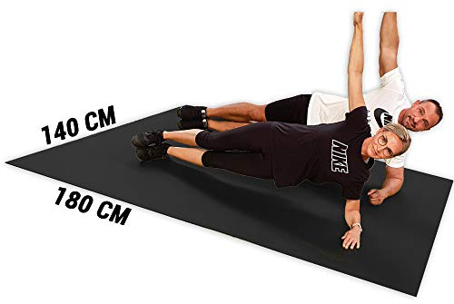 GYMEX Fullsize XXL Fitness-Matte, extra groß, rollbar, für Yoga, Sport & Fitness - 5 Größen - 4 Farben