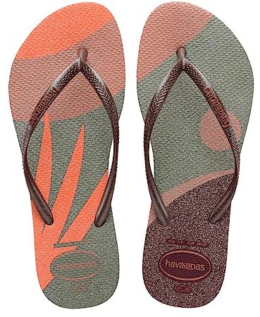 Havaianas Slim Palette Glow, Infradito, Donna, Rosa Crocus Rose, 33/34 EU