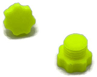 Exoda tappo serbatoio LPG M12 plastica neon protezione polvere 2 pz | Tappo serbatoio GPL, protezione contro la polvere, design al neon, 2 pezzi, facile installazione, alta sicurezza, filettatura