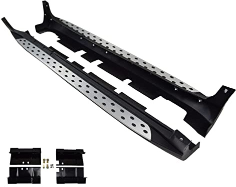 J&J Automotive | Pedane Laterale Sottoporta In Alluminio E Plastica ABS Per Sportage SL 2010-2015, 1 KIT, Materiale Di Montaggio Incluso